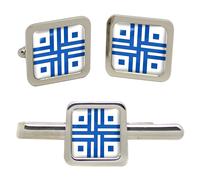 Roman Croce Sacra Gemelli Quadrati E Set Ferma Cravatta