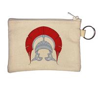 Roman Empire Centurion Soldier Helmet Portachiavi Portamonete Beige