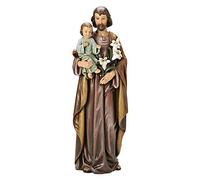 Roman Giuseppe e Bambino 45,7 cm Resina Stone Inspirational Figurine Decoration Statue