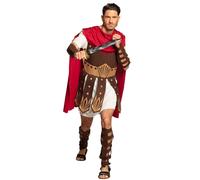 Roman Gladiator White Mens Fancy Dress Centurion Warrior Adult Costume