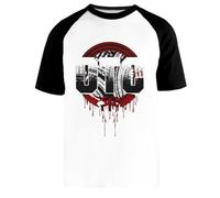Roman Reigns OTC The Maglietta da Baseball Bianca Unisex Manica Corta Nera