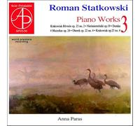 Roman Statkowski : Œuvres pour piano seul, vol. 3. Paras.