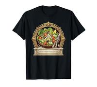 Romana Mediterranea Salad Illustrazione Foodie Design Maglietta