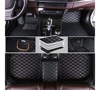 Romanbin Tappetini Auto Su Misura Pelle PU Nero Antiscivolo, Nero | Su misura per oltre il 98% dei modelli. Pelle PU ecologica, impermeabile e senza odori. Inserisci modello dopo l'acquisto!