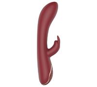 Dream Toys Romance Emily vibratore con stimolatore clitorideo red 23 cm