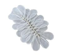 Romance - Fascia per capelli in pizzo con petali e fogliame 3D, regolabile, per matrimoni, feste e cosplay