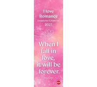 Romance Lesezeichen & Kalender 2027: Die perfekte kleine Aufmerksamkeit zu Weihnachten oder als Mitbringsel für Young and New Adults im Romance-Fieber. Hochformat, 6 x 18 cm