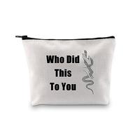 Romance Reader Gift Who Did This to You Bookish Cosmetic Bag Bibliophile Gift Spicy Book Merch Enemies to Lovers Gift, Chi ti ha fatto questo