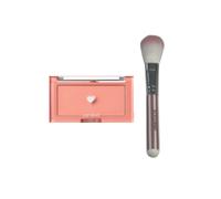 Romand - Better Than Cheek (2022 New Version) - 4g - C01 Peach Chip (1ea) + MissLady - Cheek Brush - Pink and White (1ea)Set