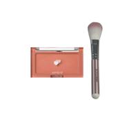 Romand - Better Than Cheek (2022 New Version) - 4g - C03 Fig Chip (1ea) + MissLady - Cheek Brush - Pink and White (1ea)Set
