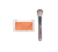 Romand - Better Than Cheek - 4g - S01 Mango Chip (1ea) + MissLady - Cheek Brush - Pink and White (1ea)Set