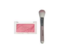 Romand - Better Than Cheek - 4g - S02 Lychee Chip (1ea) + MissLady - Cheek Brush - Pink and White (1ea)Set