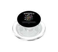 Romani 12 Versi della Bibbia Fede Cristiana Floreale Farfalla PopSockets PopGrip per MagSafe