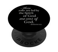 Romani 8 14 Coloro che sono guidati dalla Bibbia della Scrittura dello Spirito PopSockets PopGrip Adesivo