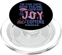 Romani 8:18 La gioia della Bibbia sta arrivando cristiano ispiratore PopSockets PopGrip per MagSafe