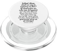 Romani 8:31-32 Se Dio è per noi che possiamo essere contro il figlio biblico PopSockets PopGrip per MagSafe