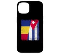 Romania Cuba Mezza Bandiera Romania Cuban Heritage Custodia per iPhone 13
