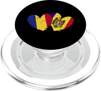 Romania Moldavia Cuore Bandiere Romania Moldavo Doppia Bandiera PopSockets PopGrip per MagSafe