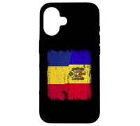 Romania Moldavia Mezza bandiera Romania Moldava Patrimonio Custodia per iPhone 16
