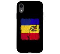 Romania Moldavia Mezza bandiera Romania Moldava Patrimonio Custodia per iPhone XR