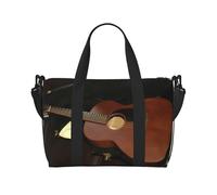 Romano Art_79253158 - Borsa da viaggio a tracolla, impermeabile, grande capacità, Chitarra acustica, Taglia unica