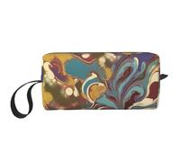 Romano Art Cosmetici Borse per le Donne Portatile Trucco Borsa Da Viaggio Sacchetto di Immagazzinaggio Giornaliero Ricevi Borsa da Toilette Grande Capacità, bianco, Taglia unica