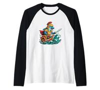 Romano Dolphin Charioteer sulle Onde Maglia con Maniche Raglan