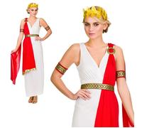 Romano Donna Roma Greco Toga Festa Estate Costume Travestimento Donna