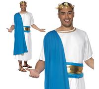 Romano Senatore Costume Giulio Cesare Toga Uomo Vestito M L