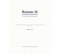 Romans 16 Word Search: A Verse-by-Verse Bible Puzzle Book Covering Every Word (Large Print with Answers)