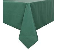 Romanstile Tovaglia cerata natalizia 140x180 cm antimacchia in verde tovaglie impermeabili in plastifica PVC elegante per esterni tovaglia da giardino rettangolare per feste,giardini,Natale,6 Posti