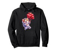 Romantic Corgi Lover Space Art Felpa con Cappuccio
