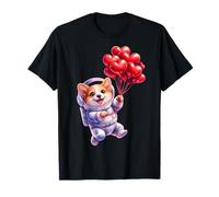 Romantic Corgi Lover Space Art Maglietta