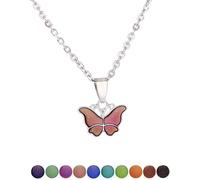 Romantic Emotion Feeling Necklace Gemstone Mood Color Change With Temperature Necklace Jewelry Charms Gift Color Change With Temperature Nice processing