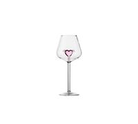 Romantic Heart Shaped Crystal Red Wine Glasses, Pink Love Wine Goblet, Creative Glass Cup