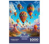 Romantic Hot Air Balloon Puzzle Impossible 1000Pcs Decorazione Per La Casa. Giochi Rilassamento E Intelligence Per Adulti E Bambini Da 12 Anni 70x50cm/1000pcs