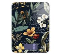 Romantic Letters Flower - Bilancia da cucina portatile per alimenti, 5 kg/5 g, piccola bilancia da cucina con 4 unità per preparare pasti cheto (batterie non incluse)