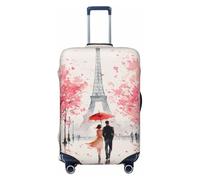 Romantic Paris in Spring - Copribagagli da viaggio elastico, antipolvere, antigraffio, adatto per valigie da 56-61 cm