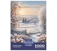 Romantic Pastoral Scenery in Winter Puzzle Impossible 1000 Pezzi Interesting Decorazione Per La Casa. Rilassamento E Intelligence Per Adulti E Ragazzi Da 14 Anni 38x26cm/1000pcs