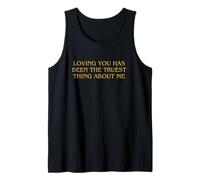 Romantic Quote Loving You Sapphic Bookish Subtle Lesbian Canotta