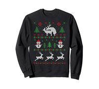 Romantic Reindeers Christmas Ugly Sweater Felpa