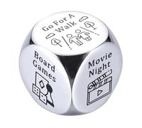 Romantici Incontri Notte Dadi Acciaio Decisione Metallo Dadi Strumento Per Coppia Cerca Divertimento Romantici Regalo di San Valentino Rafforzamento delle relazioni