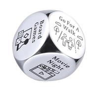 Romantici Incontri Notte Dadi Acciaio Decisione Metallo Dadi Strumento Per Coppia Cerca Divertimento Romantici Regalo di San Valentino Rafforzamento delle relazioni