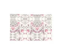 Romantico arazzo decorativo con farfalle Parigi, striscione in poliestere con ganci e occhielli per palestra e garage