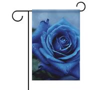 Romantico blu rosa estate giardino bandiera doppia faccia 30,5 x 45,7 cm bandiere giardino primavera sole bandiere giardino benvenuto all'aperto decorazione