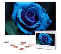 Romantico blu rosa puzzle 1000 pezzi puzzle in legno puzzle personalizzato immagine puzzle puzzle personalizzato per matrimonio adulto