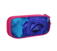 Romantico blu rosa stampato matita sacchetto trucco portagioie scatola portatile da viaggio portagioie nero, rosa, Taglia unica, Astuccio portamatite