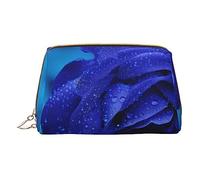 Romantico blu rosa stampato trucco borsa viaggio trucco organizzatore cosmetici pennelli borse caso caso di trucco caso caso caso di trucco sacchetto della chiusura lampo borsa da toilette per le