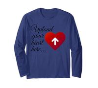 Romantico Carica il tuo cuore Digital Graphic Design per gli amanti Maglia a Manica