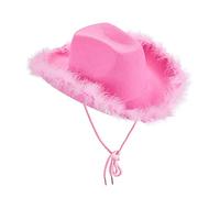 Romantico cowboy film novità cappello da cowboy con piume per le donne cappello da cowboy costume da cowboy 164 (PK1, taglia unica)